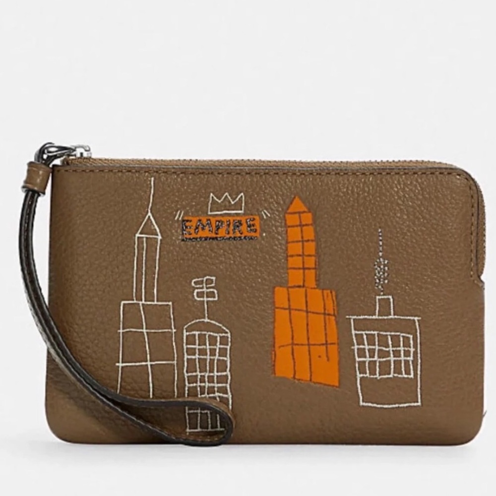 Coach X Jean Michel Basquiat Wristlet